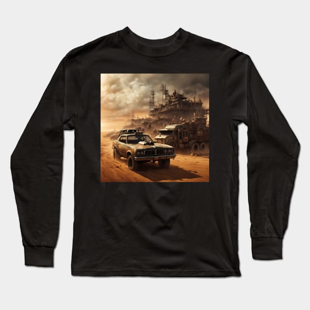 Mad max fury road inspired art Long Sleeve T-Shirt by IOANNISSKEVAS